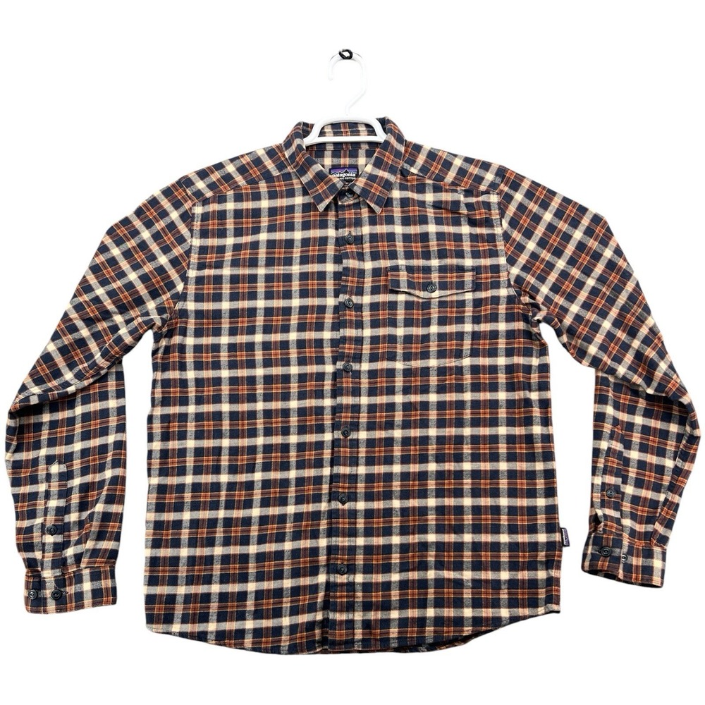 Patagonia Lightweight Fjord Flannel Shirt Men's Medium Organic Cotton Plaid 5402